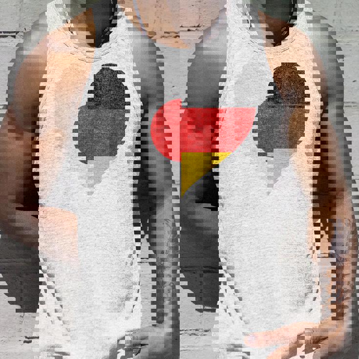 日本 ドイツ 国旗 ハート サッカー タンクトップ 彼への贈り物
