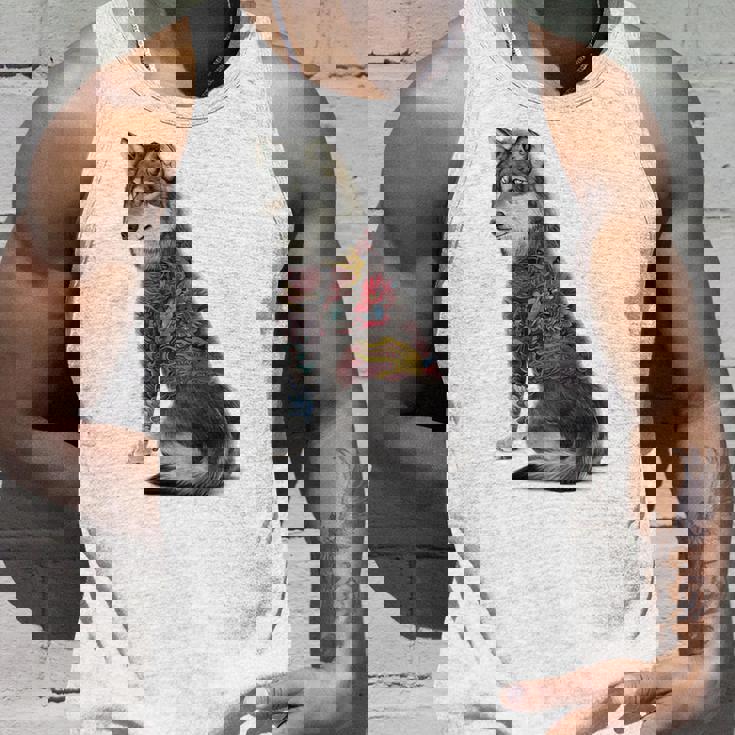 灰色オオカミ 伝統的な日本の龍の入れ墨 入泉 タンクトップ 彼への贈り物