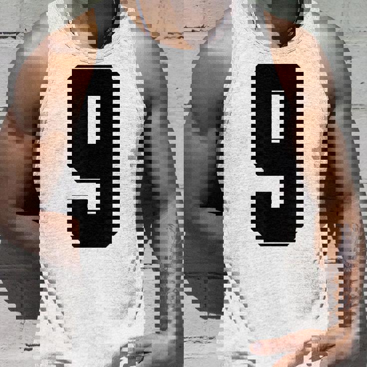 番号9 ナインスポーツジャージ 誕生日年齢 ラッキーナンバーブラック タンクトップ 彼への贈り物