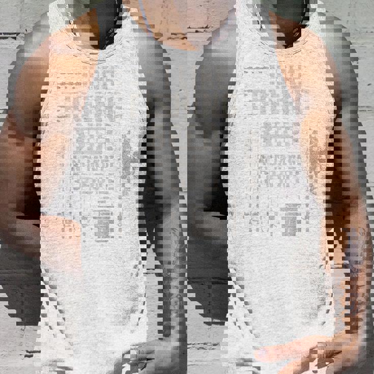 私はビール釣りが好きで、背中には3人で面白い釣りが好きです。 タンクトップ 彼への贈り物