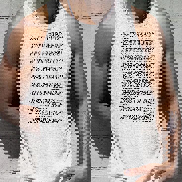 素数 数学 数式 公式 元素記号 化学式 物理 虚数 周期表 円周率 メンズ キッズ 子供 白 プリントosu タンクトップ 彼への贈り物