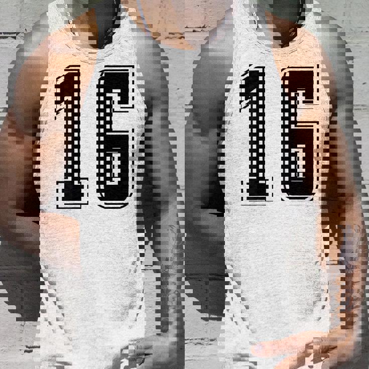 背番号 16 チーム短大スポーツ背番号付きユニフォーム タンクトップ 彼への贈り物