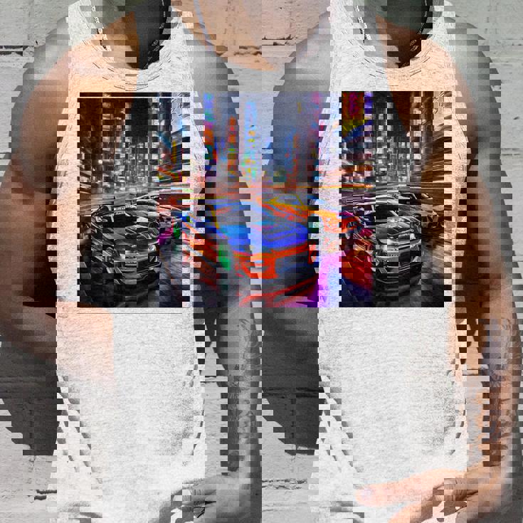 背面にjdmドリフトレーシングカー東京ドリフトスカイライン2台。 タンクトップ 彼への贈り物