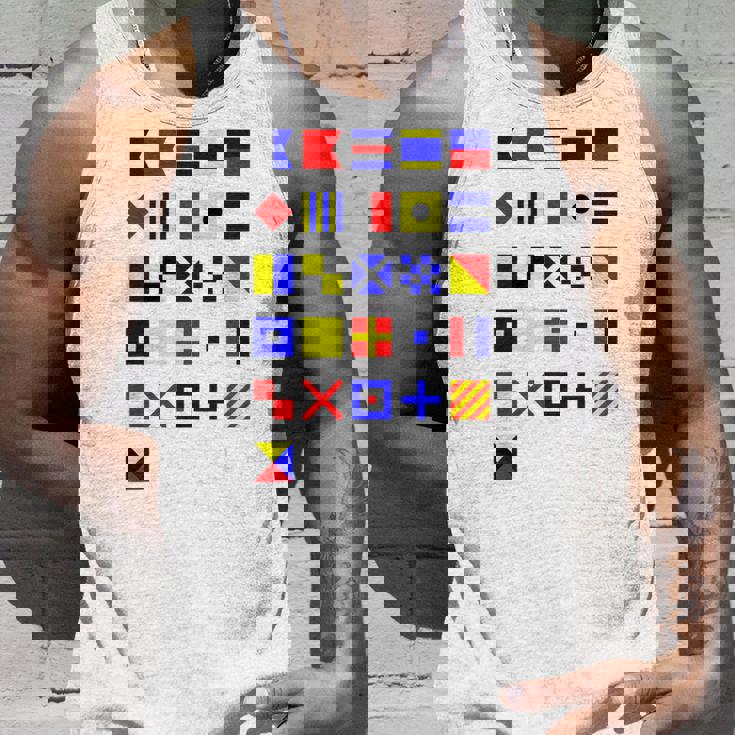 航海信号旗 アルファベット タンクトップ 彼への贈り物