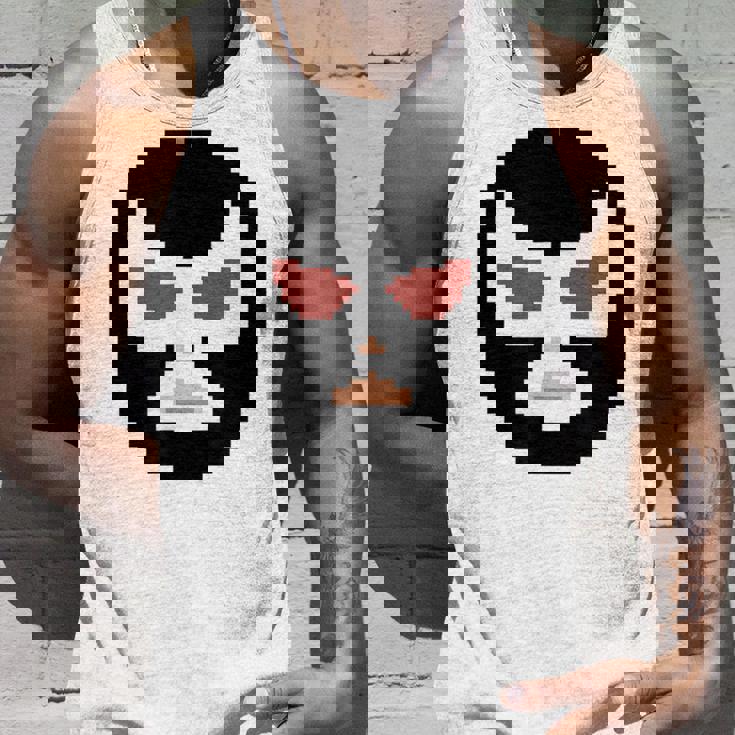 覆面レスラー マスク ピクセルアート ドット絵 怪人 プロレス タンクトップ 彼への贈り物