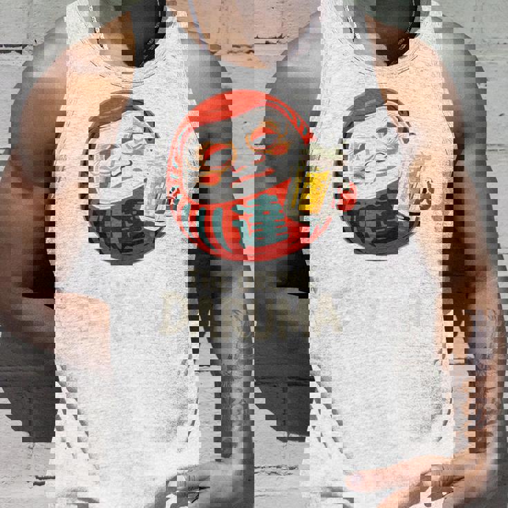 酔っぱらい だるま 日本の漢字 お土産 ビール アート 日本 ユーモア タンクトップ 彼への贈り物