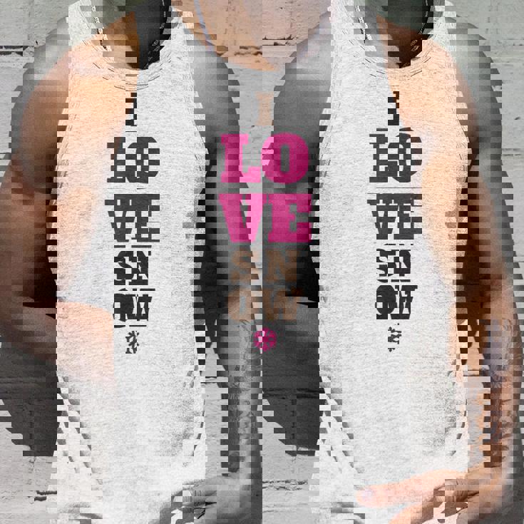 雪の冬が大好き タンクトップ 彼への贈り物