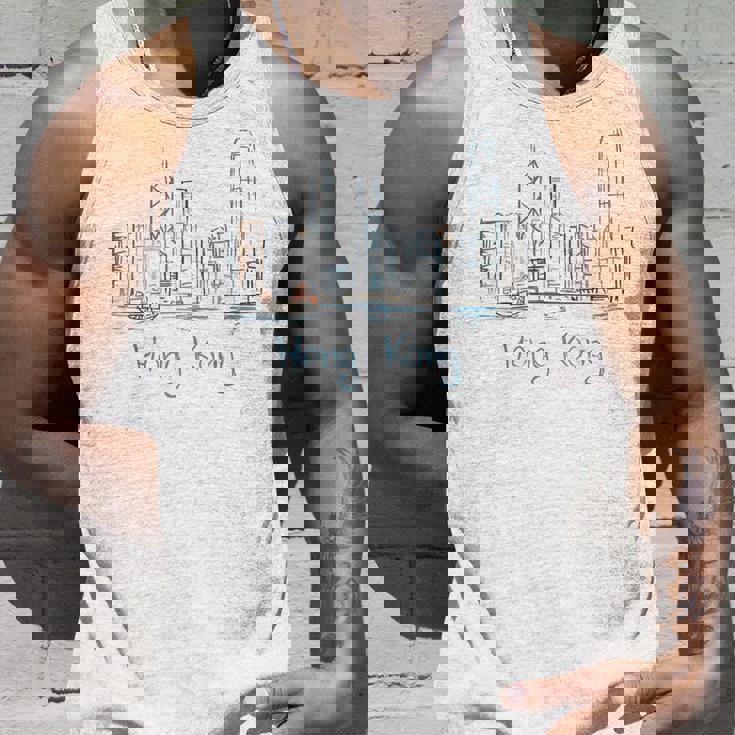 香港旅行 お土産 歴史的都市 ランドマーク ギフト タンクトップ 彼への贈り物