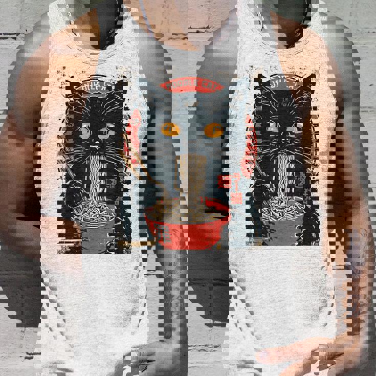 麺 猫 ラーメン好き 和食 猫 アート デザイン タンクトップ 彼への贈り物