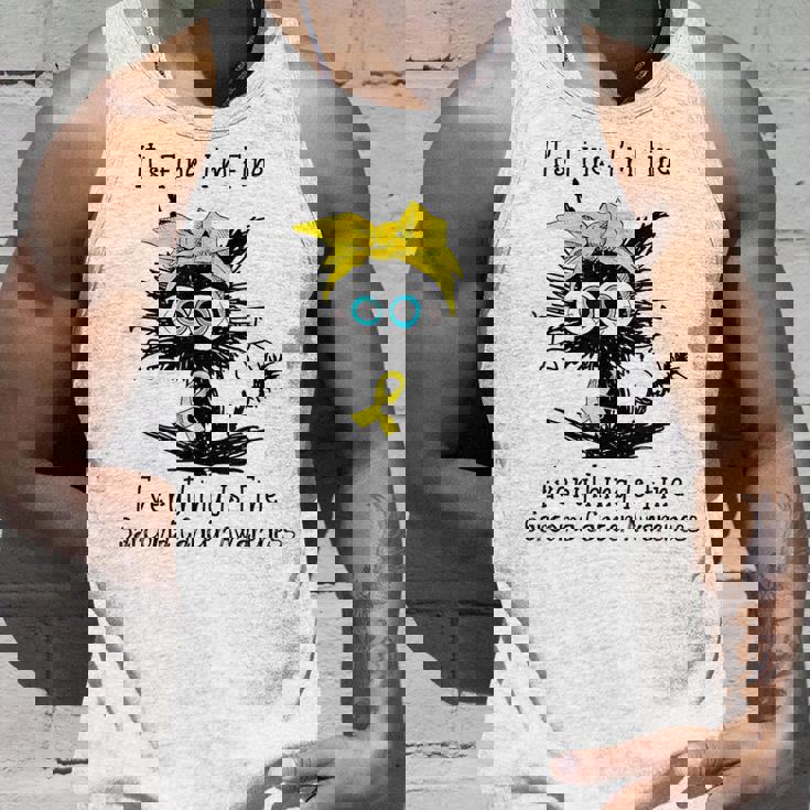 黒猫大丈夫だよ元気だ肉腫啓発 タンクトップ 彼への贈り物