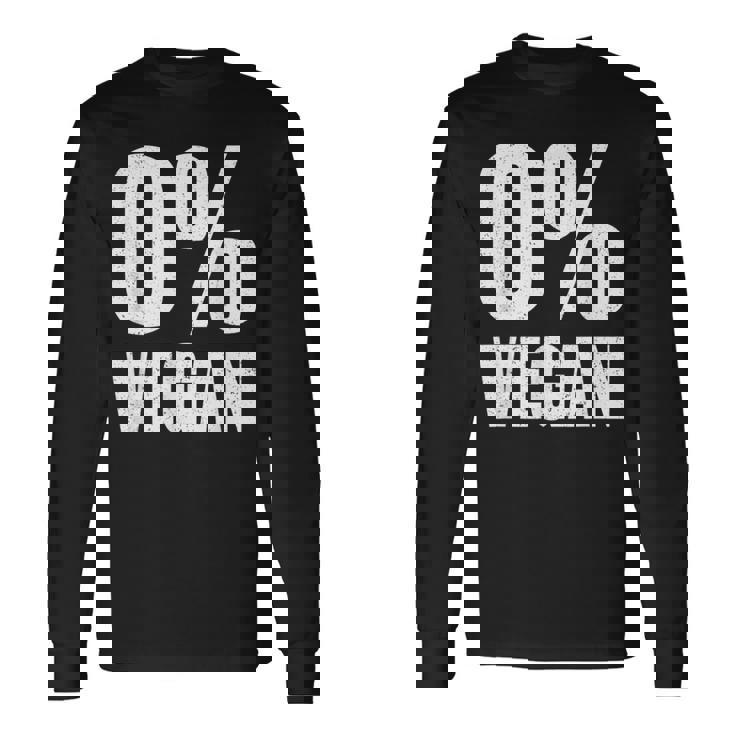 0 ビーガンゼロ パーセントビーガンカーニボア 長袖Tシャツ