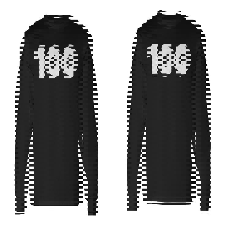 100 数字 サッカー メンズ レディース キッズ ギフト 長袖Tシャツ