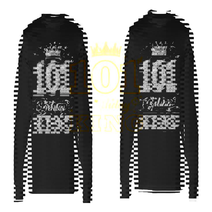 101歳の誕生日王 101歳の誕生日パーティー 長袖Tシャツ