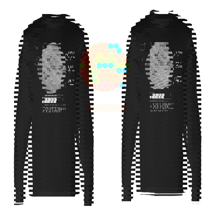 16 Bit Mars Is Terraforming シャツ ボードゲーム 長袖Tシャツ