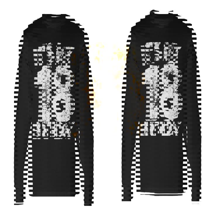 18歳の誕生日 It's My 18歳の誕生日 18歳の誕生日 長袖Tシャツ