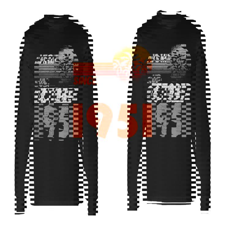 1951年10月 誕生日 長袖Tシャツ