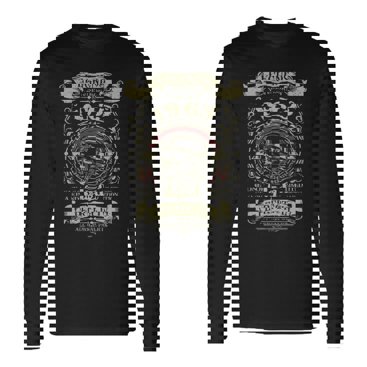 1963年 還暦 バイカー バイク レジェンド 誕生 長袖tシャツ 長袖Tシャツ