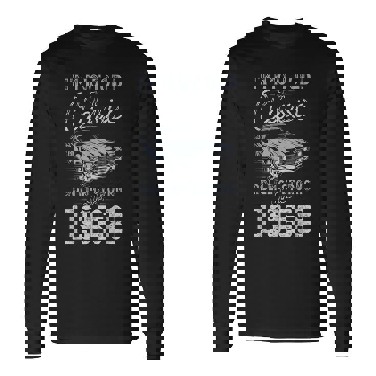 1968年生まれ マッスルカー生誕58周年 長袖Tシャツ