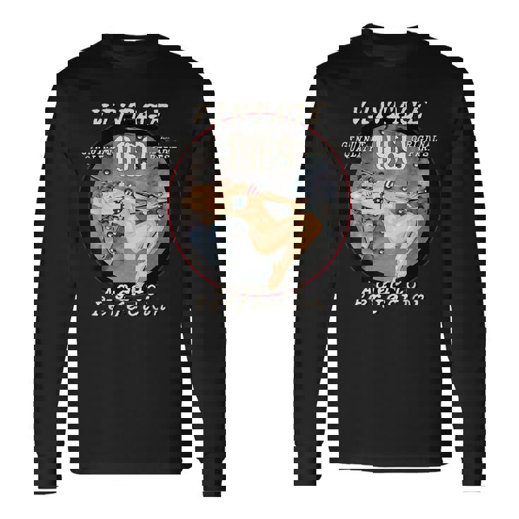 1969 ボンバーノーズアート ホットピンナップ 52歳の誕生日ギフト アンティーク調 長袖Tシャツ