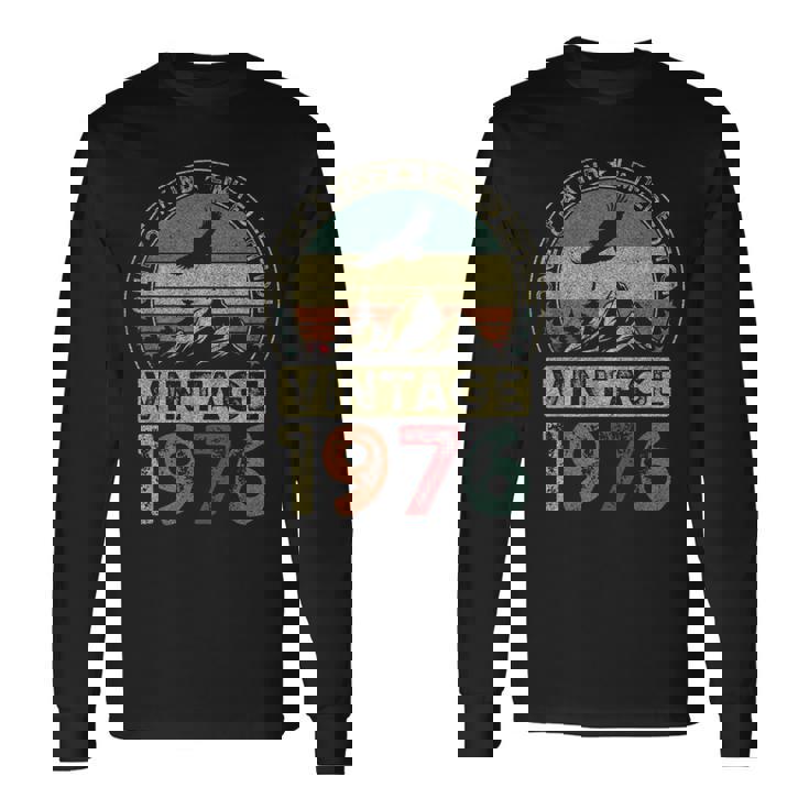 1976年ヴィンテージ、限定版、50歳の誕生日、50歳 長袖Tシャツ