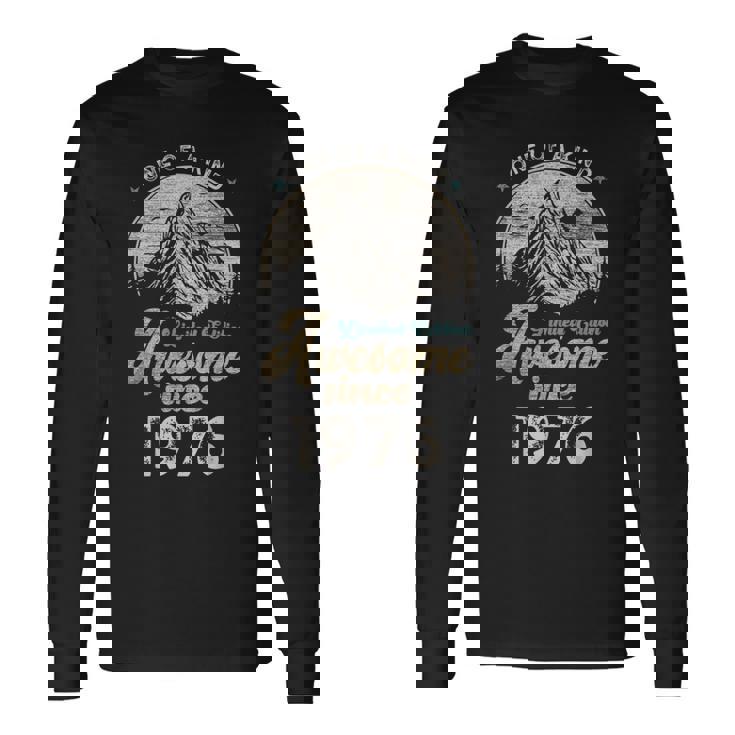1976年以来の素晴らしい山 50歳の誕生日 長袖Tシャツ
