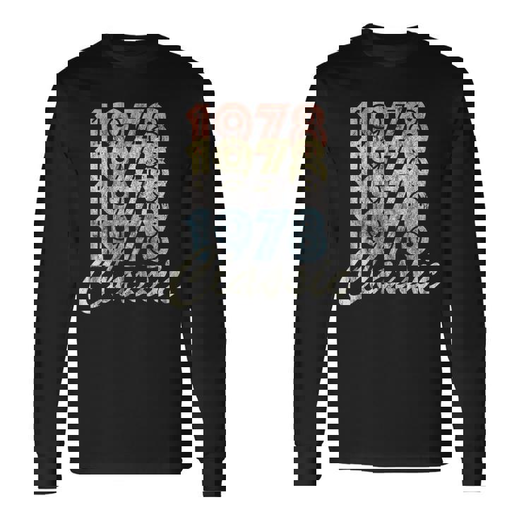 1978年 クラシック ヴィンテージ レトロ スタイル Born In 1978 長袖Tシャツ