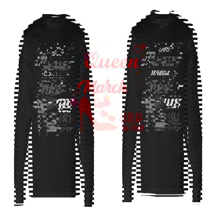 1998年3月 誕生日 この女王は1998年3月に生まれました 長袖tシャツ 長袖Tシャツ