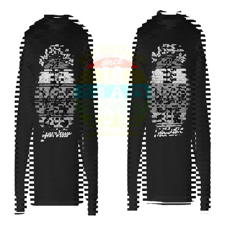 2015年3月18日 10歳の誕生日 10歳 2025年 誕生日 長袖Tシャツ