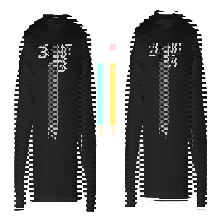 2B Or Not 2B 鉛筆 シェイクスピア ハムレット 引用 面白い 長袖tシャツ 長袖Tシャツ