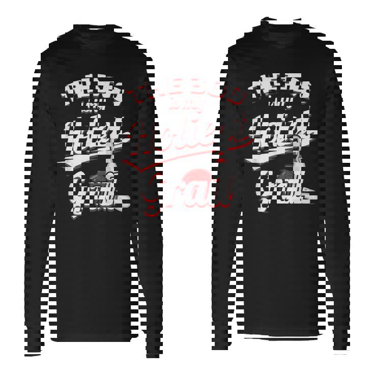 300は私の聖杯 ボウラーテンピンボウリング 長袖Tシャツ