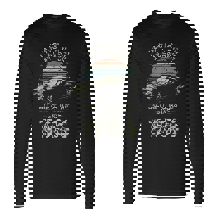 40歳の誕生日 1986年クラシックカー 長袖Tシャツ