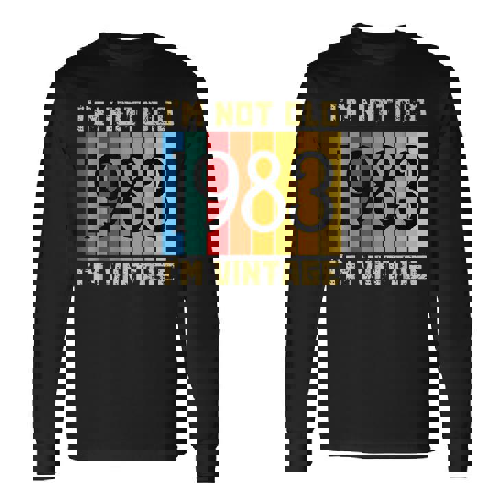 41 Años Nooyiejooyintage 1983 41 Cumpleaños Camiseta de manga larga