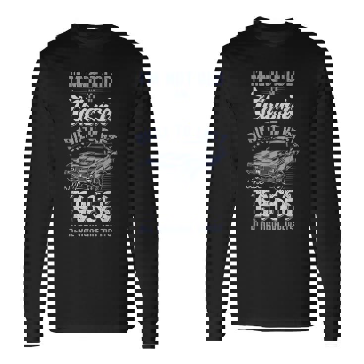 60歳の誕生日 1966年クラシックカー 長袖Tシャツ