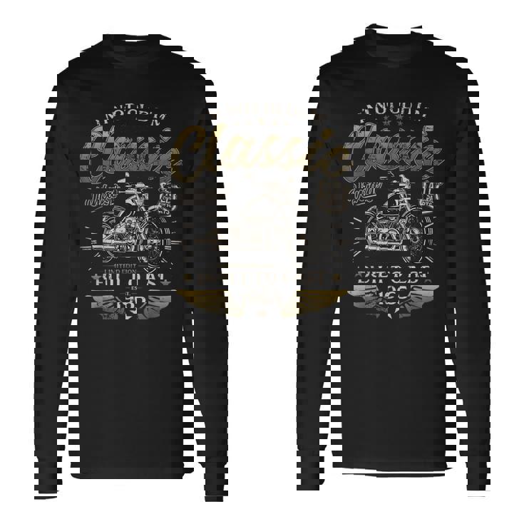 61 歳の誕生日男性オートバイ バイクに乗る人 1965 長袖Tシャツ