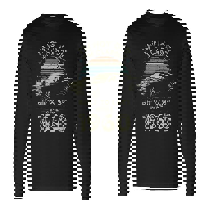 66歳の誕生日 1960年クラシックカー 長袖Tシャツ