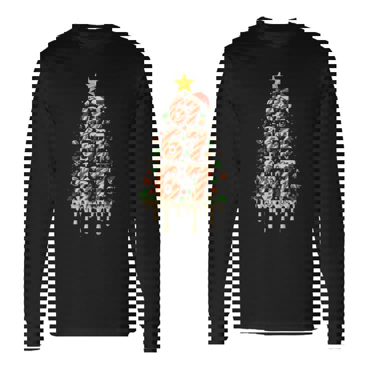 67 Six Seven Dripping Christmas Tree Rugby Brainrot Tank Top Long Sleeve T-Shirt