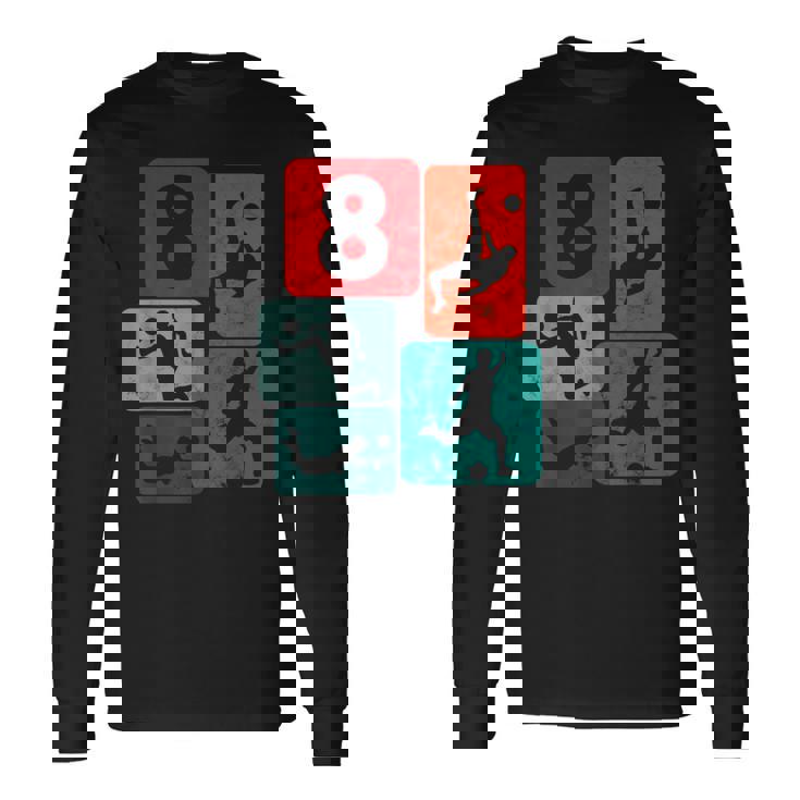 8歳の誕生日サッカー8歳の男の子サッカーサッカー 長袖Tシャツ