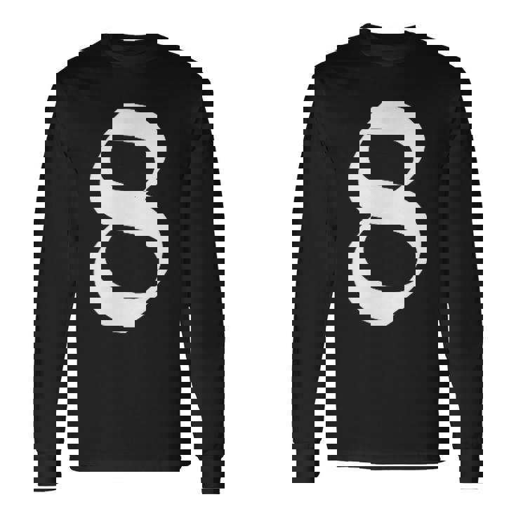 8番目 古英語の中世スタイルの8番 長袖Tシャツ