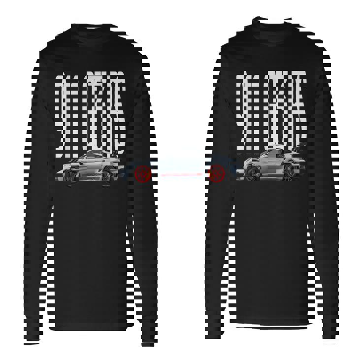 911 Gt3 Rs レーシングカー ヴィンテージ ミームコイン 長袖Tシャツ ギフトのアイデア