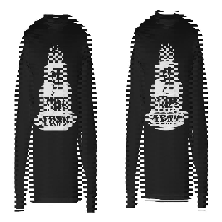 91年のお祝い イベント 記念日 誕生日 長袖Tシャツ