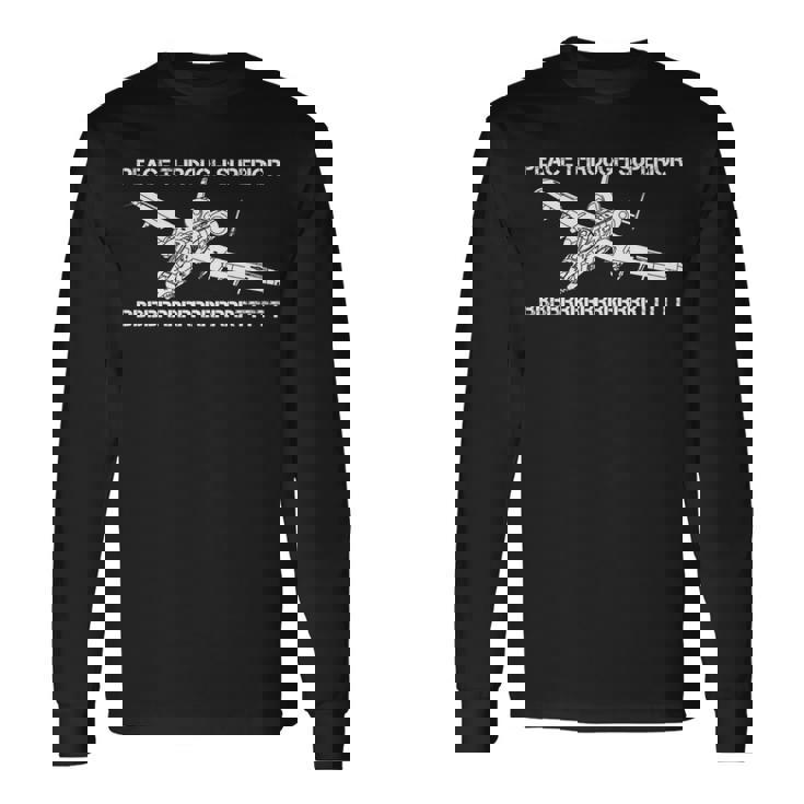 A-10イボイノシシサンダーボルトプレーンミームbbbrrrtttおかしいジョーク 長袖tシャツ 長袖Tシャツ ギフトのアイデア