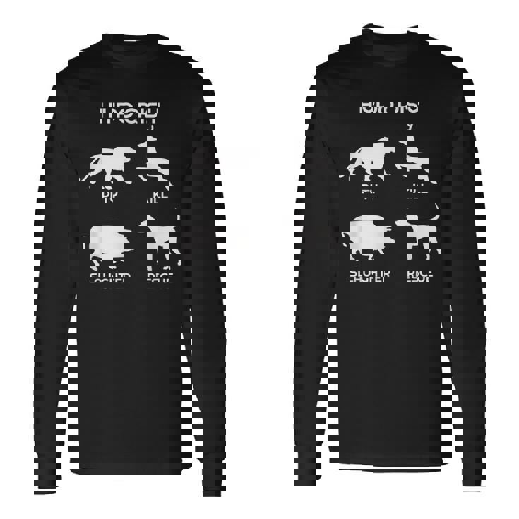 Animal Rights Hypocrisyegan 長袖Tシャツ