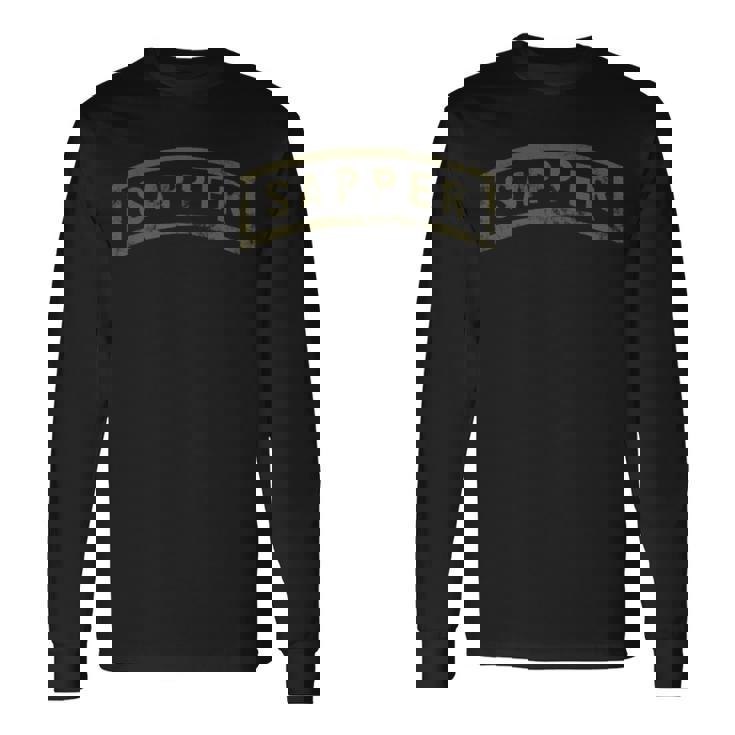 Armyapper Tab Ocp 胸にグリーン アンティーク調 長袖Tシャツ