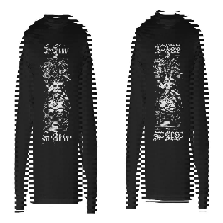 As Aboveo Below Baphomet ブラックマジックデビル 長袖tシャツ 長袖Tシャツ