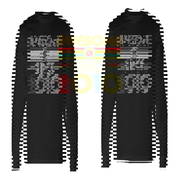 Awesomeince 2010 Classic Year Birth Of Birthdayintage 長袖Tシャツ