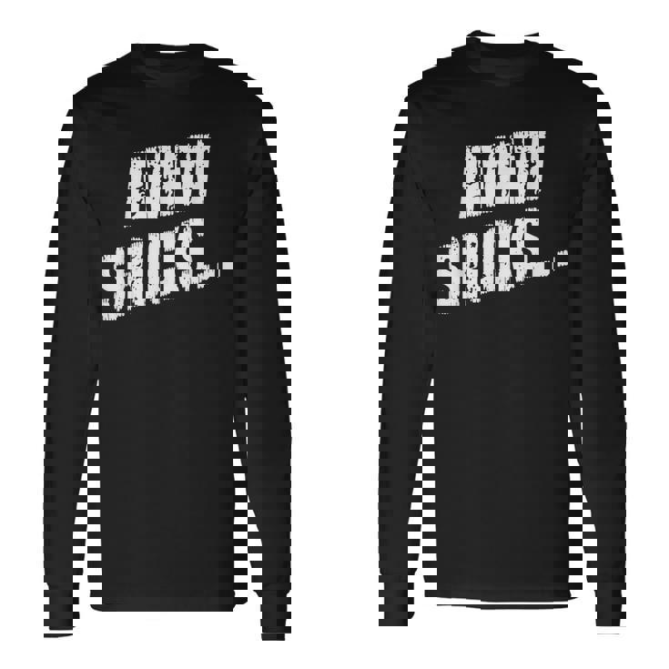 Awwhucksトウモロコシ好き 面白いことわざグラフィック 長袖Tシャツ