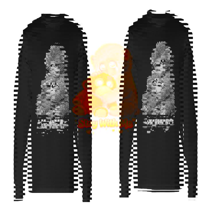 Baby Monkey Named Punchtay With Me パンチ メンズ レディース キッズ 男の子 長袖Tシャツ