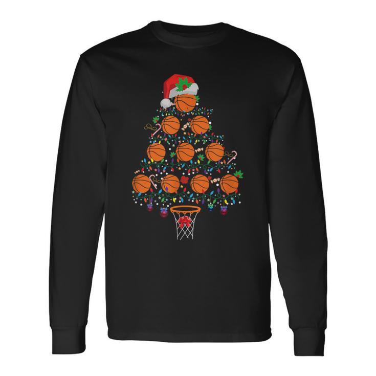 Ballon De Basket De Noël T-shirt à manches longues