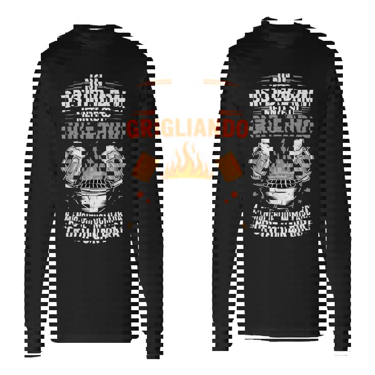 Barbecue Birra Divertente Griglia Per Bbq Papà Maglietta a maniche lunghe