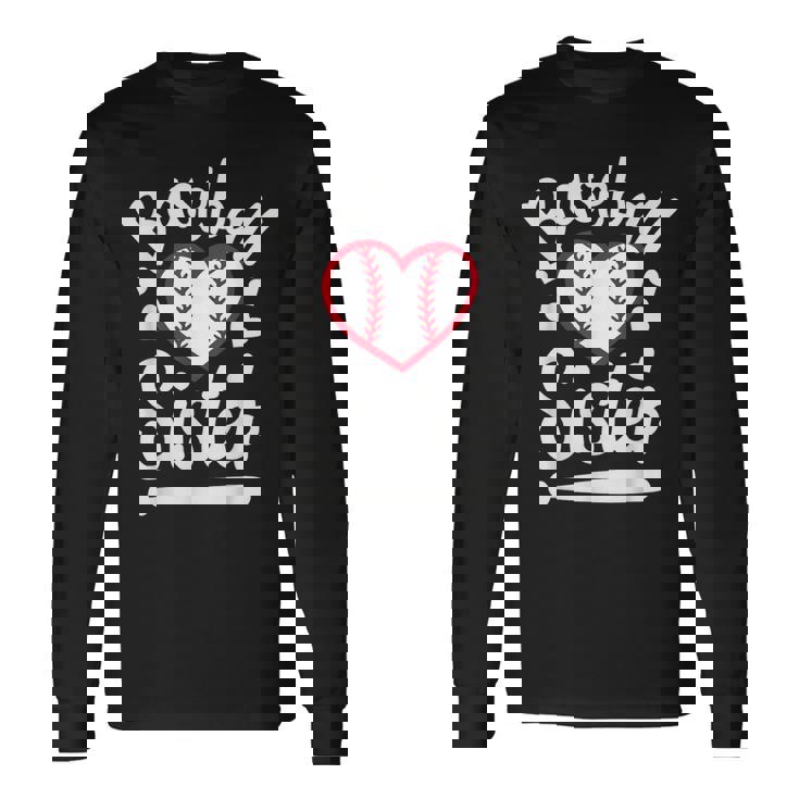 Baseballister At Heart プレイヤーズシスター、ベースボールシス 長袖Tシャツ